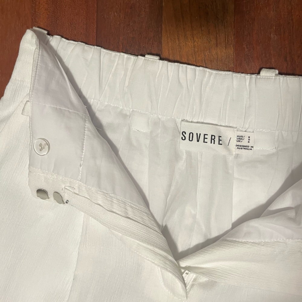 SOVERE white wide leg pants